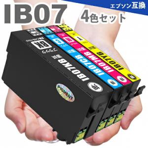 IB07 IB07CL4B マウス 増量タイプ 4色セット マウス PX-M6010F PX-M6011F PX-S6010 IB07KB IB07CB IB07MB IB07YB エプソン インク 互換インク｜greenlabel