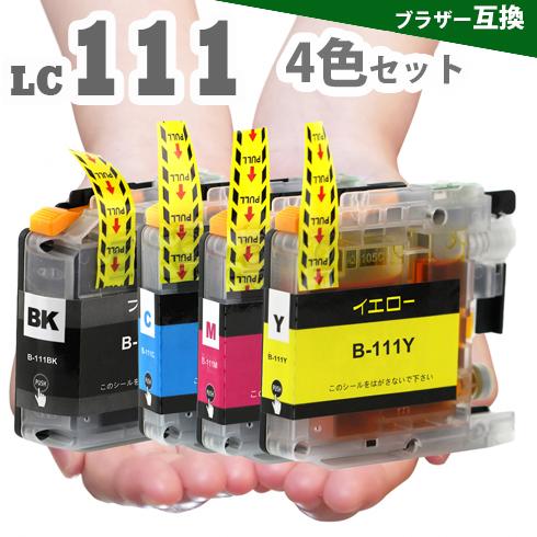 LC111 ４色セット LC111-4PK ブラザー互換 インクカートリッジ LC111BK LC1...