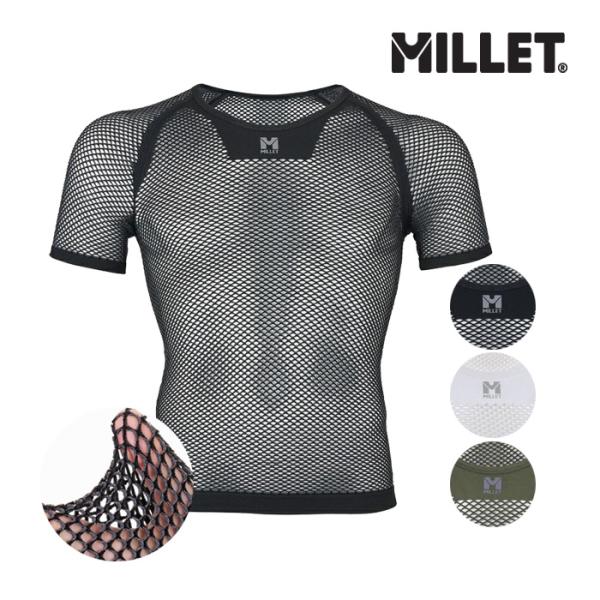 ミレー　MILLET　ドライナミックメッシュショートスリーブ　DRYNAMIC MESH S/S　汗...