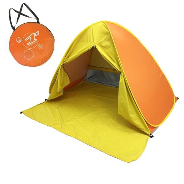 ワンタッチテント サンシェードテント 2-3人用 UPF50+ 超軽量 通気性 ビーチ ブール アウ...