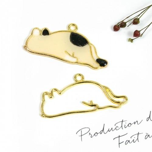 空枠 だらけにゃんこ2 ゴールド 猫 ねこ ネコ レジン枠 フレーム