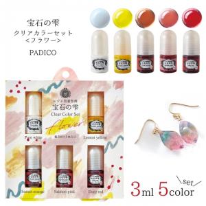 着色剤 5色セット 宝石の雫 クリアカラー フラワー