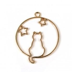 空枠 ねこと星 きれいめゴールド スター ほし...の詳細画像1