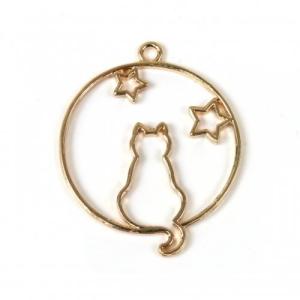 空枠 ねこと星 きれいめゴールド スター ほし...の詳細画像2