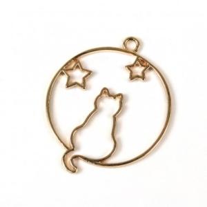 空枠 ねこと星 きれいめゴールド スター ほし...の詳細画像3