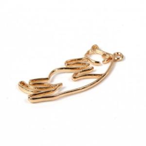 空枠 つままれネコ きれいめゴールド 猫 ねこ...の詳細画像3