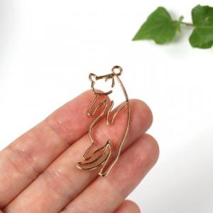 空枠 つままれネコ きれいめゴールド 猫 ねこ...の詳細画像5