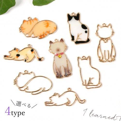 空枠 フレーム レジン枠 ねこ ネコ 猫 キャット cat 動物 animal 手芸 にゃんこ 猫パ...