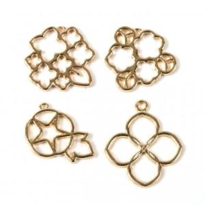 空枠 レジン枠 フレーム チャーム 花 はな ...の詳細画像1