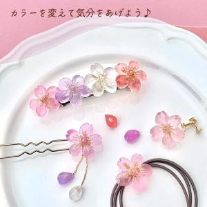 シリコン型・モールド 6輪のサクラと花びら シ...の詳細画像4