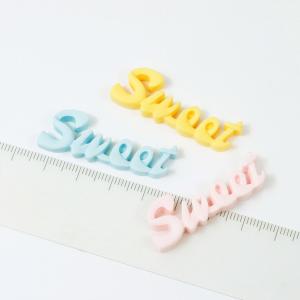 デコパーツ 英文字パーツ 5色セット swee...の詳細画像5