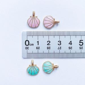 チャーム 小さなシェル 5個セット パステルカ...の詳細画像5