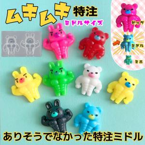 シリコン型・モールド 少し小さなむきむきくま・う...の商品画像