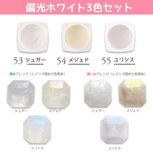 封入 もっとやべぇ粉 偏光ホワイト 3色セット...の詳細画像5