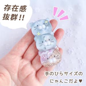 シリコン型・モールド たてならび三連猫 シリコ...の詳細画像2
