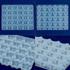 シリコン型・モールド 星のイニシャルプレート ...の詳細画像5