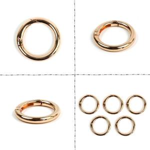 キーホルダー 5個 丸型カラビナ 約34mm ...の詳細画像4