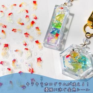 シール レジンシール 金魚 シール きんぎょ ...の詳細画像1