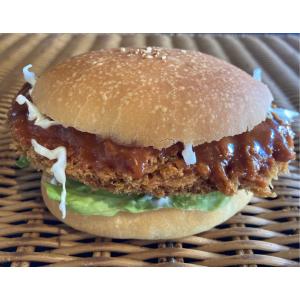 【Big とんかつ バーガー】ガッツリ大きな ローストンカツ を丸ごと一枚挟んだ ハンバーガー