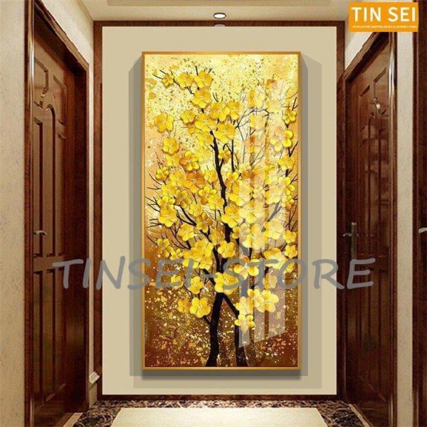 油絵 絵画 寝室 玄関 飾り 壁掛け インテリア美術品 風景絵 木の絵 印象派額装