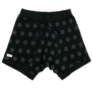 SURPLUS HEMP (サープラスヘンプ) TEE BOXER ： DOT ヘンプオーガニックコットン ボクサーパンツ / BLACK｜greenplanet