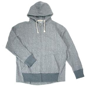 A HOPE HEMP アホープヘンプ H/OC COLOR MOKU FULL ZIP PK / FEATHER GREY ヘンプ オーガニック コットン 杢 スウェット ジップ フーディー パーカー  無地