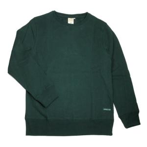 A HOPE HEMP アホープヘンプ REGULAR CREW SWEAT / DEEP FOREST ヘンプコットン クルーネック スウェットシャツ トレーナー 無地｜greenplanet