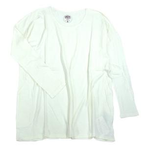 A HOPE HEMP アホープヘンプ DROP SHOULDER BAMBOO TUNIC / NATURAL ヘンプ コットン バンブー レディース ロングスリーブ チュニック 長袖 無地｜greenplanet