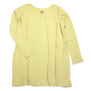 A HOPE HEMP アホープヘンプ DROP SHOULDER BAMBOO TUNIC / AMA ヘンプ コットン バンブー レディース ロングスリーブ チュニック 長袖 無地｜greenplanet