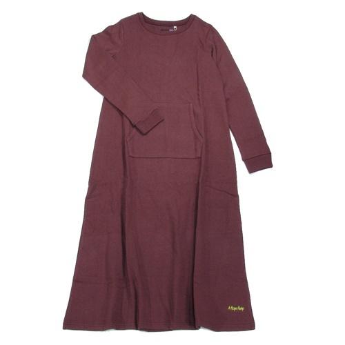 A HOPE HEMP アホープヘンプ A LINE MAXI OP / BURGUNDY ヘンプ ...