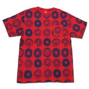 Tokyo Hemp Connection (トウキョウヘンプコネクション) JERRY TEE D ヘンプコットン クルーネック Tシャツ / RED x NAVY｜greenplanet