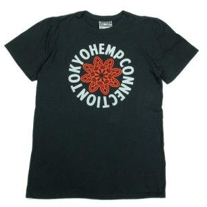 Tokyo Hemp Connection (トウキョウヘンプコネクション)  THC LOGO TEES  ヘンプオーガニックコットン Tシャツ / BLACK｜greenplanet