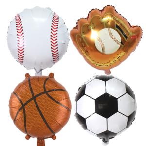 バルーン 野球 バスケット サッカー ボール グローブ スポーツ 部活 約45cm 1枚 全4種 風船 2209 balloon06