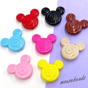 ネズミ ビーズ ねずみ マウス 縦穴 くるくるキ...の商品画像