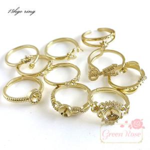 18kgp 真鍮製 芯立て付き 指輪 全10種 ...の商品画像
