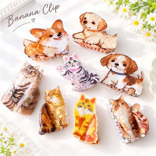 犬 猫 バンスクリップ ヘアクリップ ヘアアクセサリー イヌ ネコ ねこ アニマル キャット ドッグ...