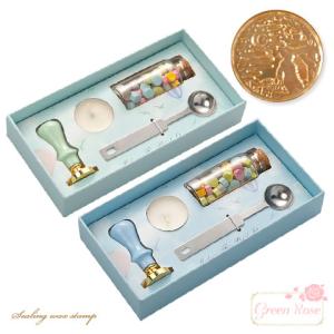 シーリングスタンプ キット ブルー系 1セット 全10種 【宅配便】 2104