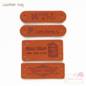 MY mama 本革フレンチタグ オリジナル刻印 『アンティーク糸巻き