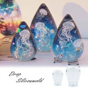 シリコンモールド レジン型 半球 カボション 六角 ラウンド UVレジン