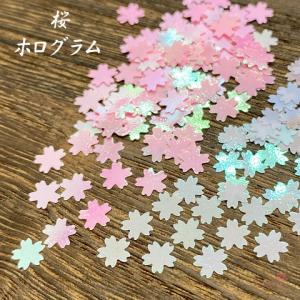 グリッター　サクラ 全2色 約2g 1901 春 サクラ 桜 ホログラム スパンコール ラメ レジン UVレジン 封入 パウダー   RP-99｜greenrosenetshopyumi