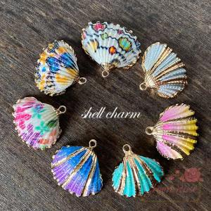 巻貝 貝殻 青緑 ブルーグリーン系 小サイズ 小さめ 海 マリン 夏