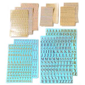 アルファベット ネイル シール レジン 封入 レジンクラフト イニシャル 英字 推し 封入素材 大文字 小文字 メタルシール 1枚 seal-187 2509