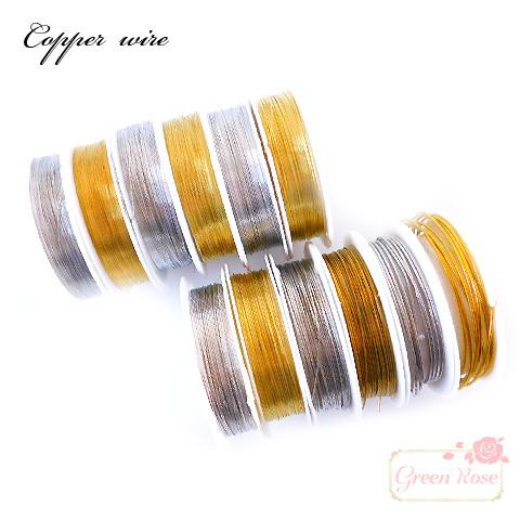 真鍮製ワイヤー ゴールド シルバー 1巻 針金   2104 wire012