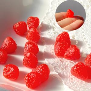 デコパーツ 果物 12mm ミックス 250個 いちご 野菜 3D ネイルパーツ