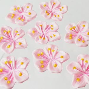 桜 貼付けパーツ ピンク ラメ 2色10個 さくら サクラ プラスチック