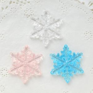 18kgp 雪の結晶 チャーム キュービックジルコニア ゴールド シルバー