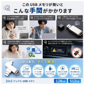USBメモリ 2in1 デュアルUSBメモリ ...の詳細画像1