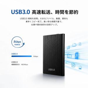 外付けHDD ポータブルHDD 外付けハードデ...の詳細画像2