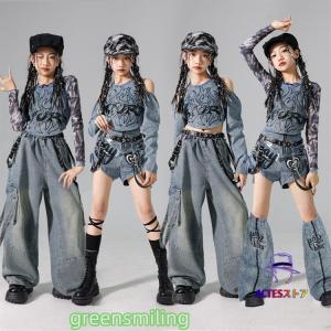 キッズ ダンス衣装 セットアップ ヒップホップ...の詳細画像2