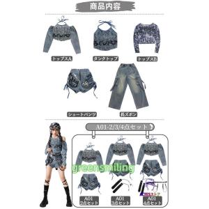 キッズ ダンス衣装 セットアップ ヒップホップ...の詳細画像3